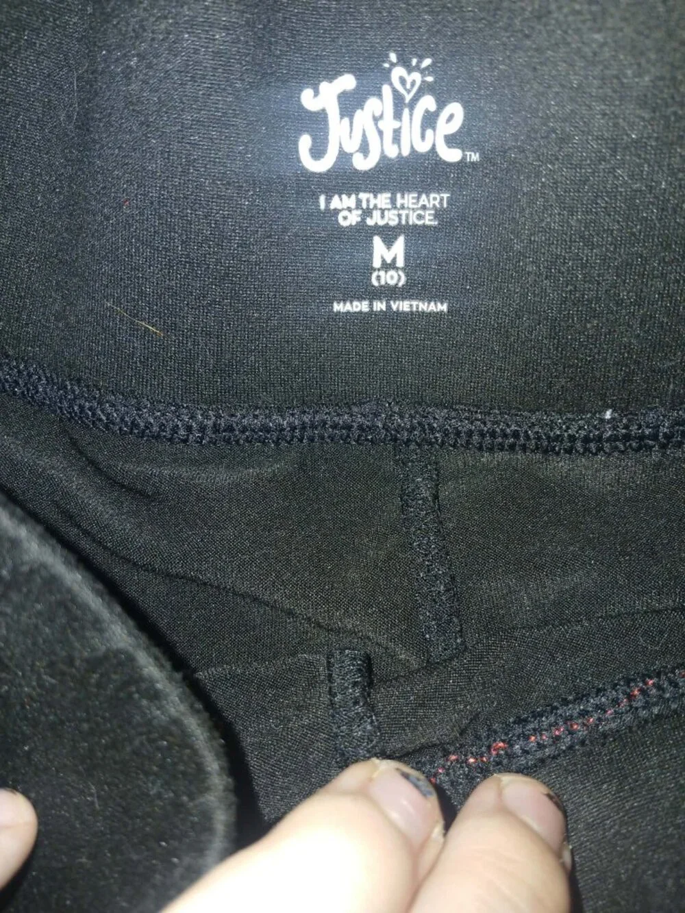 JUSTICE girls black skirt
